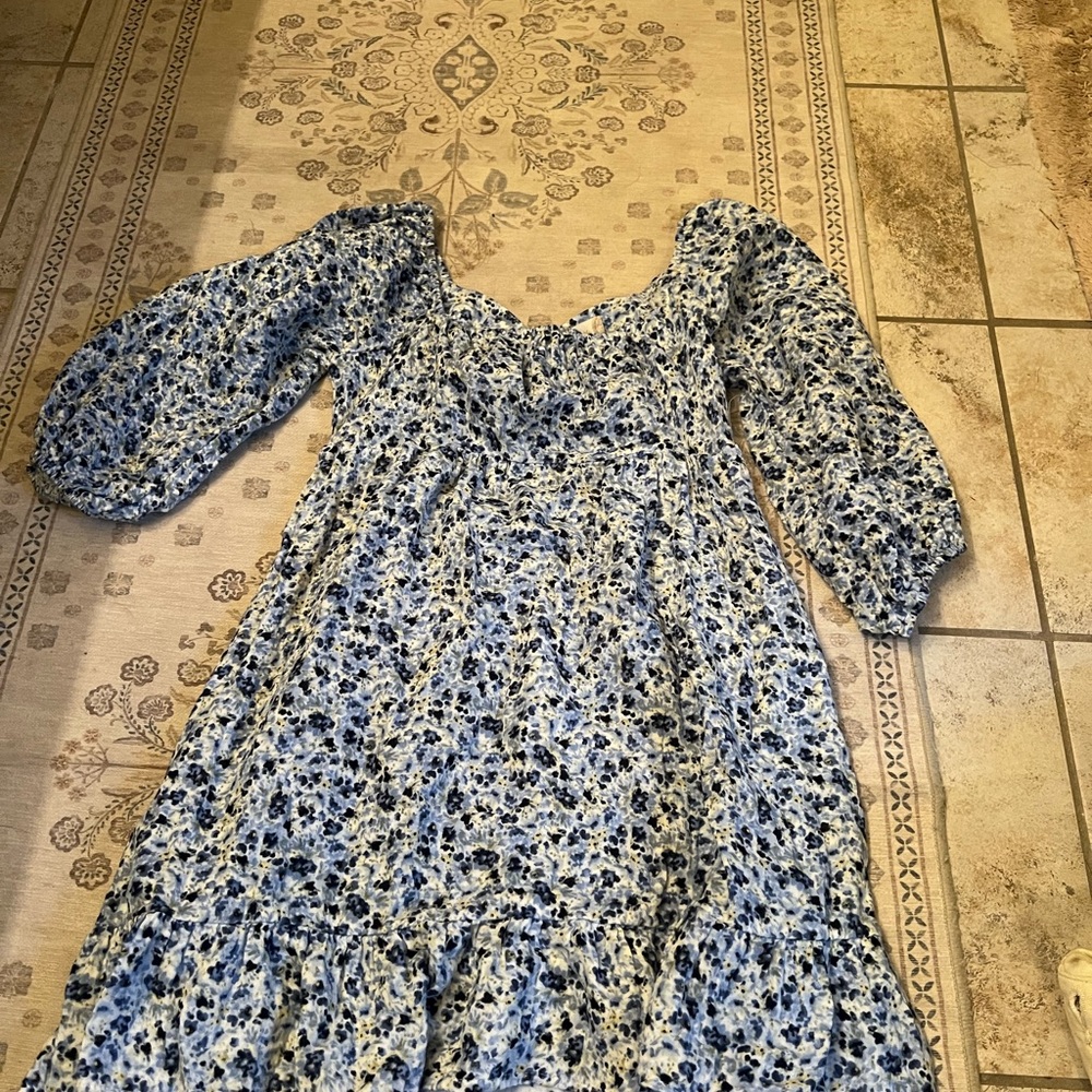 Altar'd State Blue Floral Dress